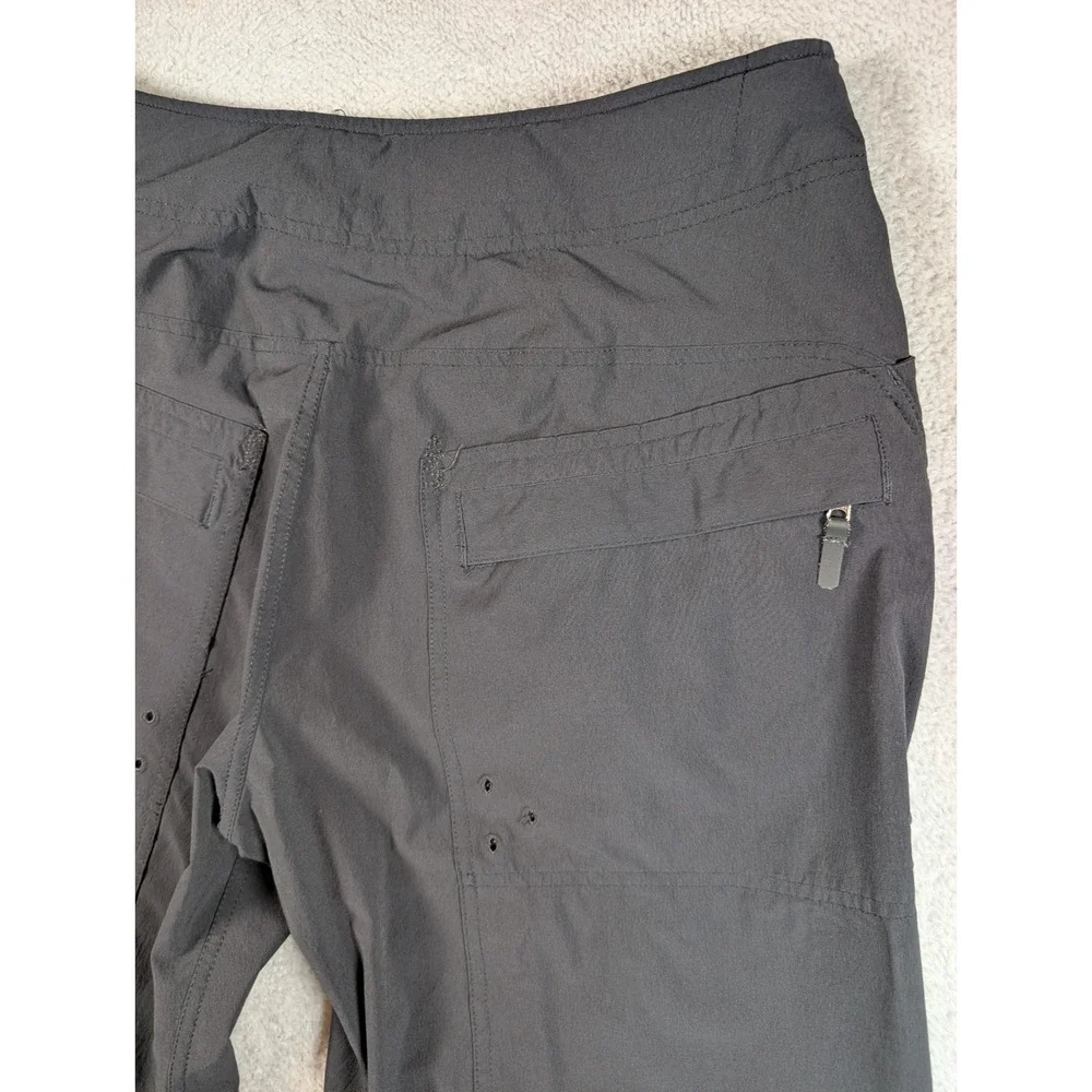 Mountain Hardwear Mens Black Hiking Pants 3/4Size M Belted Outdoor Cropped 33x22